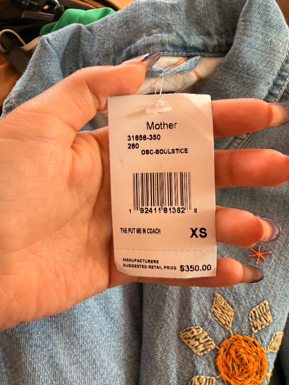 MOTHER The Put Me In Coach Denim Jacket - Picture 8 of 8